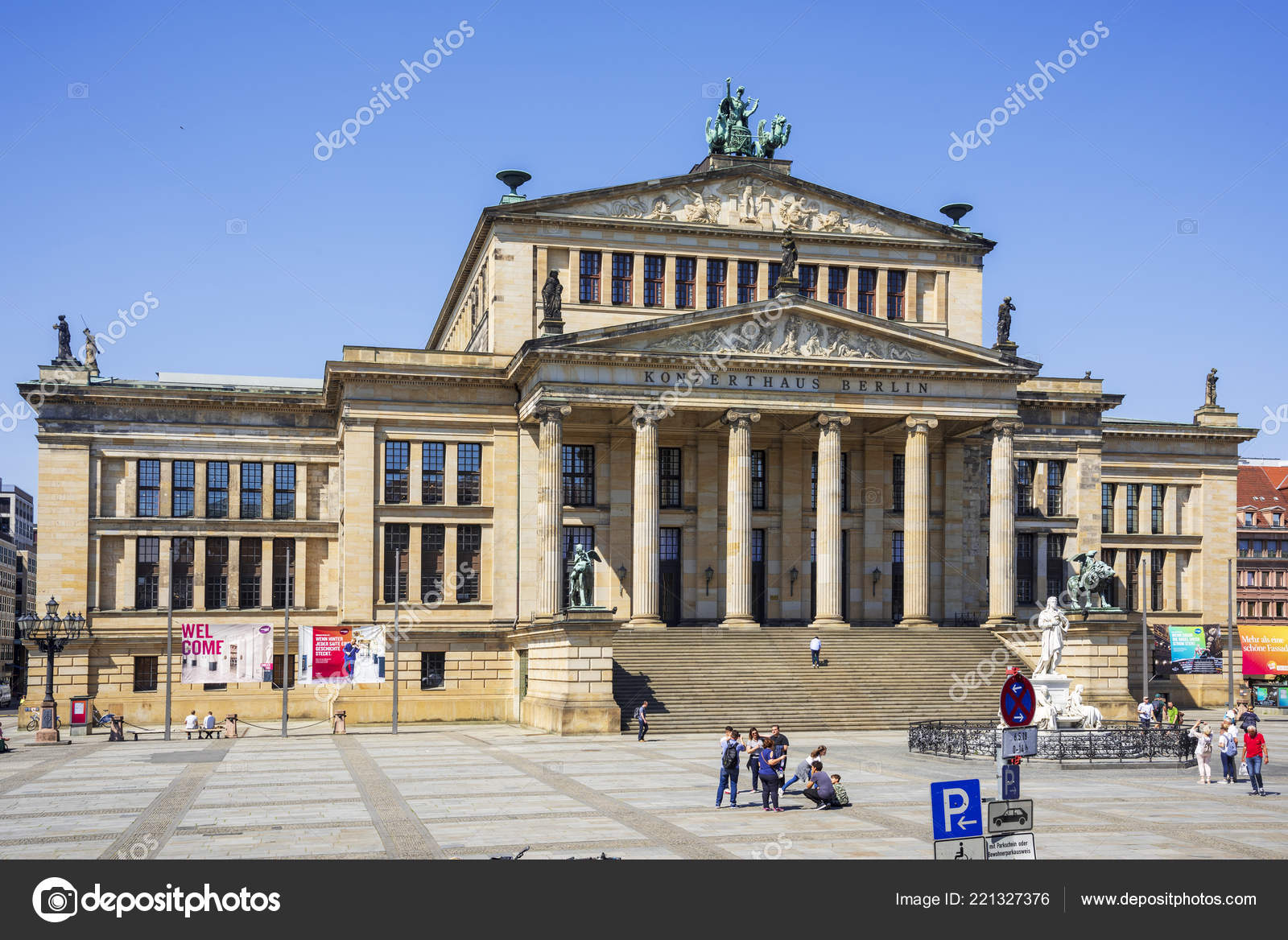 Berlin Germany May 2018 View Gendarmenmarkt Square Berlin Germany