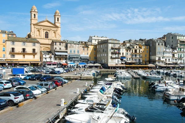 Bastia França Setembro 2018 Vista Porto Vieux Antigo Porto Bastia — Fotografia de Stock