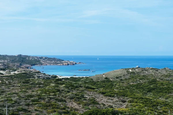 Une Vue Sur Crique Cala Stagnolu Sur Côte Sud Corse — Photo