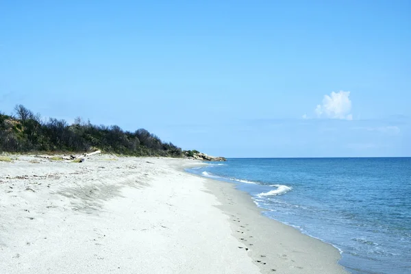 Une Vue Sur Plage Riva Bella Aleria Sur Côte Orientale — Photo