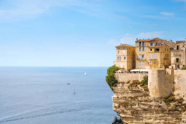 Bonifacio Francia Septiembre 2018 Una Vista Haute Ville Casco Antiguo — Foto de Stock