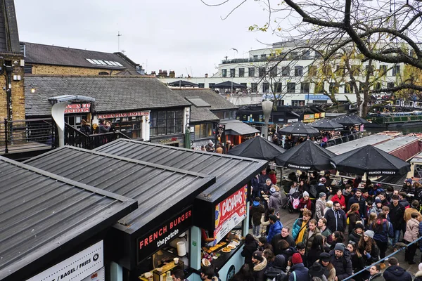 Londyn Wielka Brytania Grudnia 2018 Odwiedzający Camden Lock Camden Lock — Zdjęcie stockowe