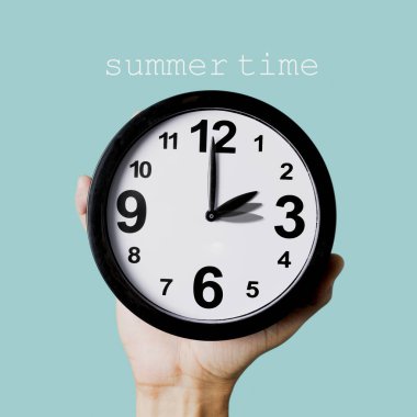 metin yaz saati ve saat bir saat ayarlamadan