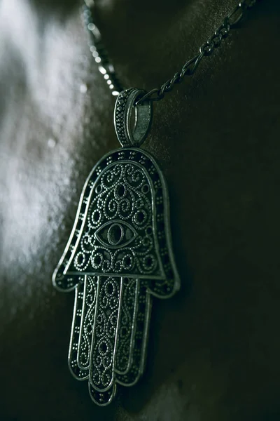 Régi hamsa amulett, vagy kézzel Fatima — Stock Fotó