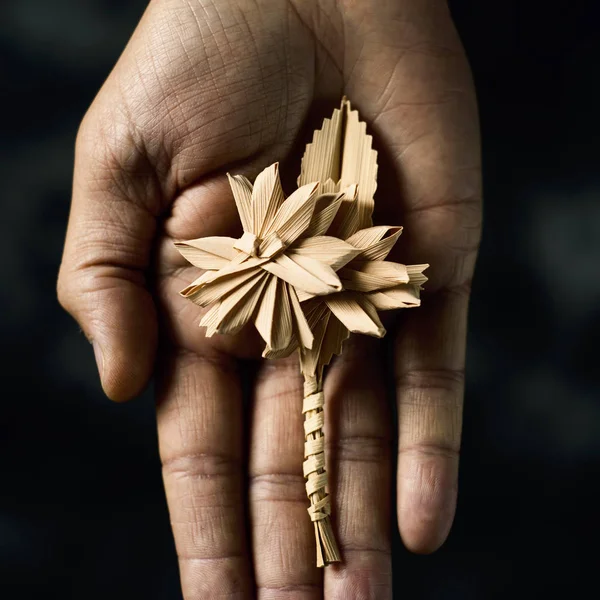 Іспанська плетені palm leaf Вербну неділю — стокове фото