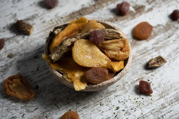 Sortiment av torkad frukt — Stockfoto