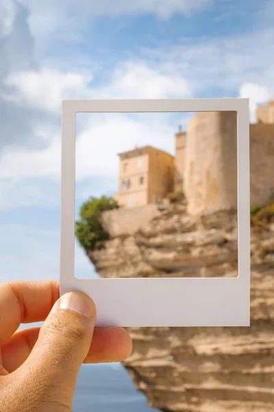 Casco antiguo de Bonifacio, en Córcega, Francia —  Fotos de Stock