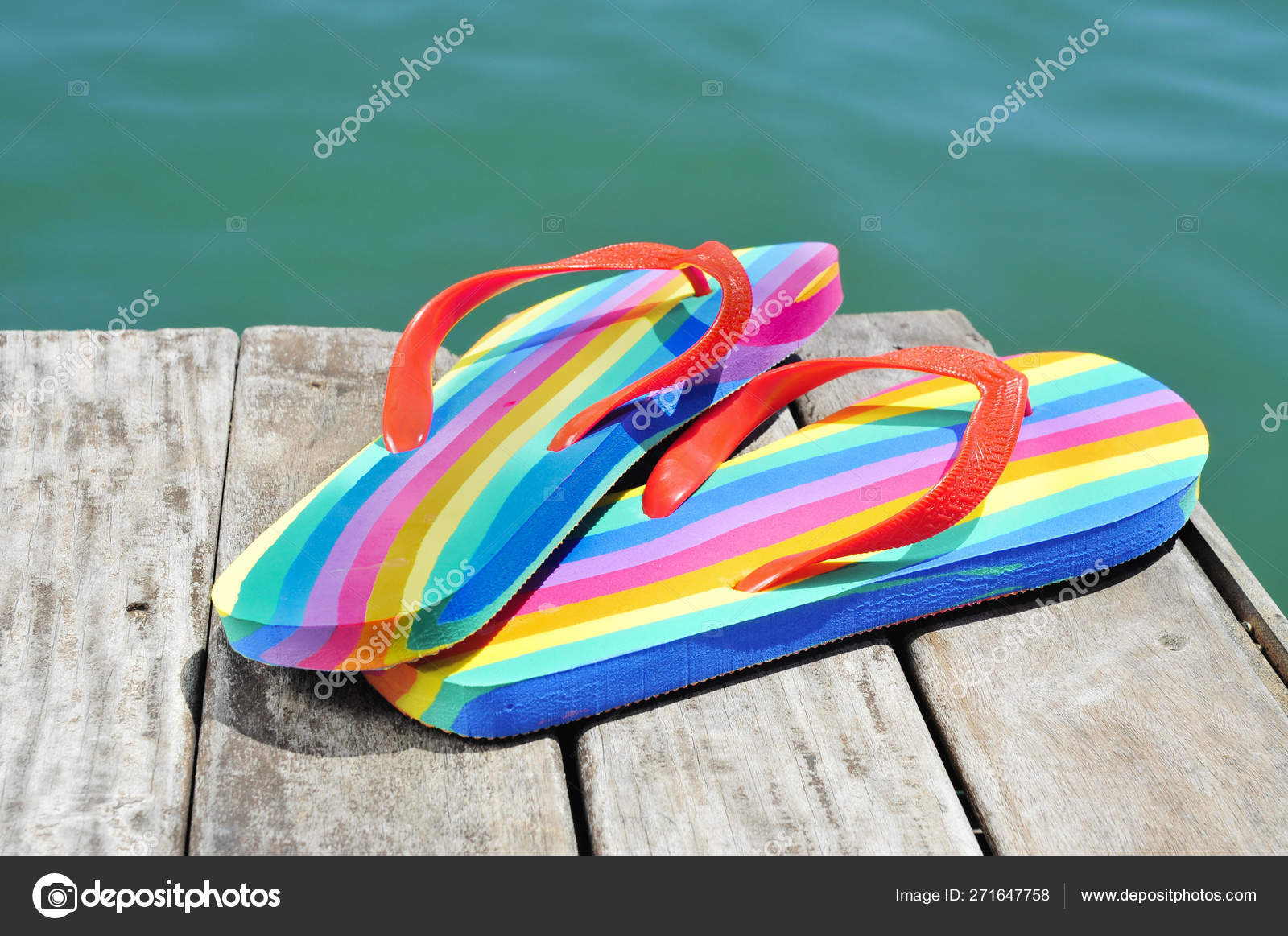 next rainbow flip flops