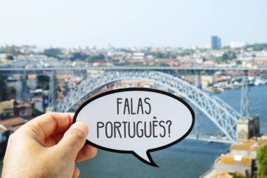 question do you speak Portuguese? in Portuguese clipart