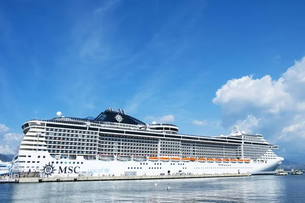 Cruise at the Port of Ajaccio, in Corsica, France — Stock Photo, Image