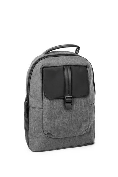 Eleganter grauer und schwarzer Rucksack — Stockfoto