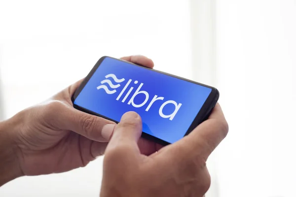 Libra, az új cryptocurrency a Facebook — Stock Fotó