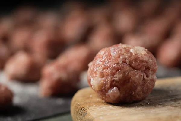 RAW köttbullar — Stockfoto