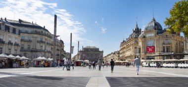Montpellier, Fransa 'daki Place de la Comedie Meydanı