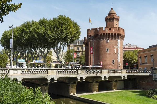 Perpignan, Fransa 'daki Le Castillet kalesi — Stok fotoğraf