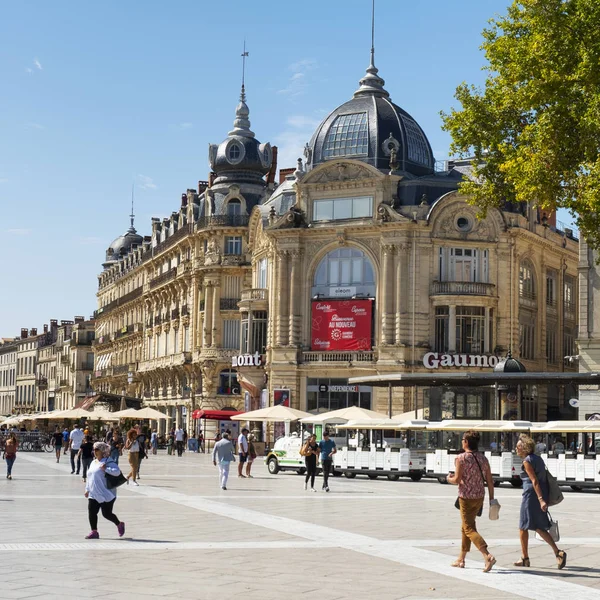 Площадь Комеди в Монпелье, Франция — стоковое фото