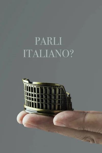 Question do you speak Italian, in Italian — Stock Photo, Image