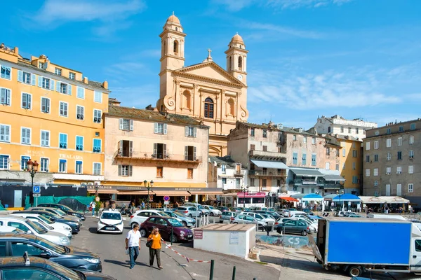 Bastia Fransa Eylül 2018 Vieux Port Görünümünü Saint Jean Saint — Stok fotoğraf