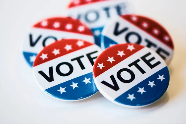 Close Van Een Aantal Stemkaarten Voor Verkiezingen Verenigde Staten Een — Stockfoto