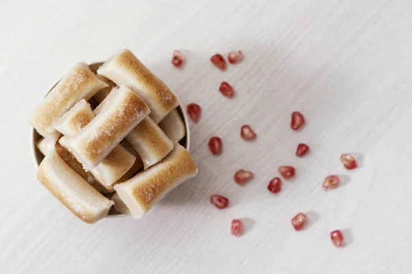 High Angle View Some Huesos Santo Bones Hole Confection Spain — Stock Photo, Image