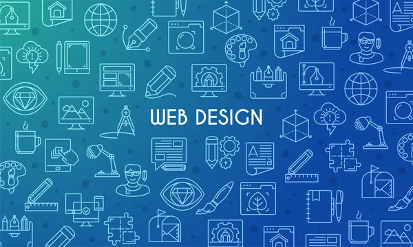 Web-Design-Banner — Stockvektor