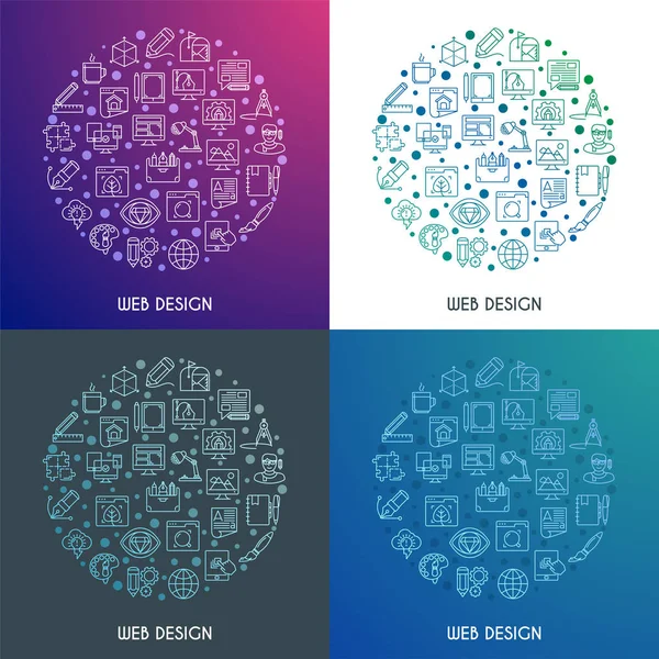 Web Design concepts set — Stock Vector