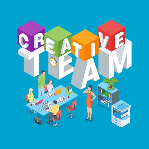 創造的なチームの概念 — ストックベクタ