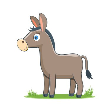 Mutlu çizgi film eşek