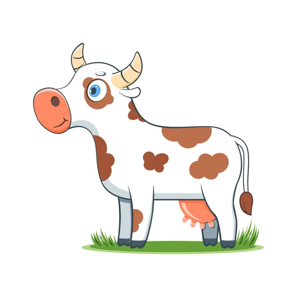 Счастливая корова — стоковый вектор
