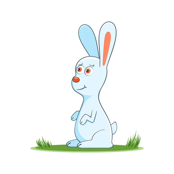 Happy cartoon rabbit — Stock Vector