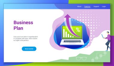 İş planı düz tasarım concept2
