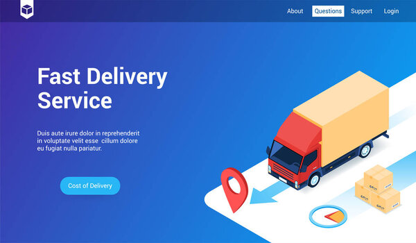 fast delivery lp template