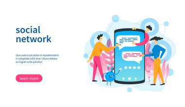 sosyal ağ şablonu