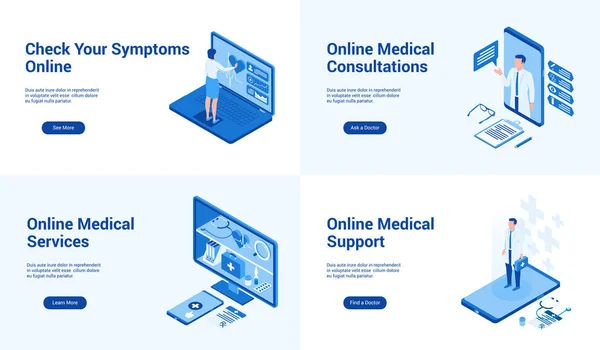 Modèle de services médicaux — Image vectorielle