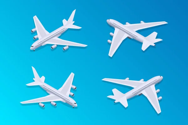 Avion isométrique de passagers 02 — Image vectorielle