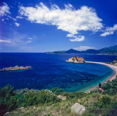 Karadağ 'da tatil beldesi Sveti Stefan