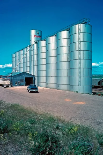 Silo de grãos, Montana — Fotografia de Stock