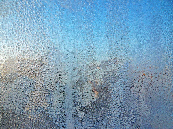 Close Frosted Wondow — Stock Photo, Image