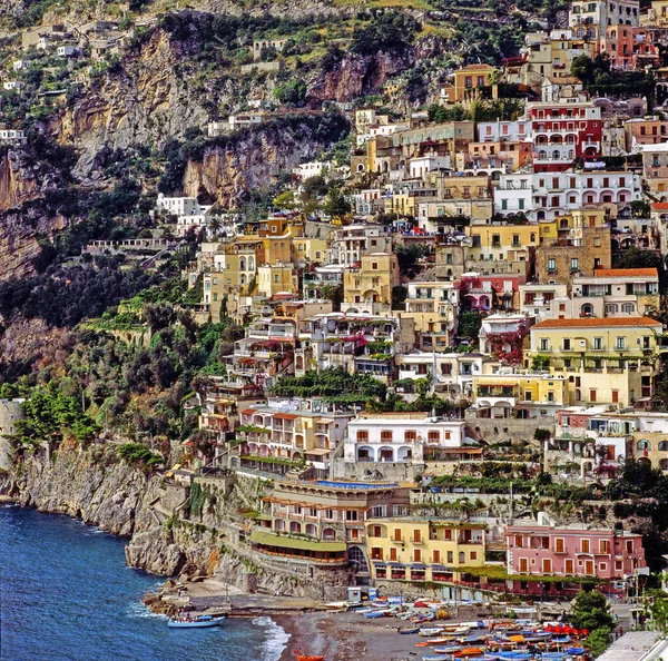 Widok Positano Włoszech — Zdjęcie stockowe