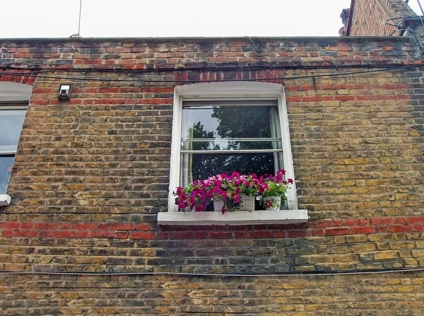 Fenster Mit Blumen Bath Uki — Stockfoto