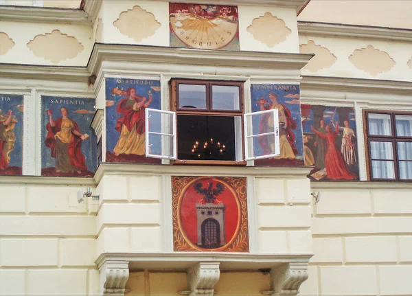 Câmara Municipal Histórica Cidade Austríaca — Fotografia de Stock
