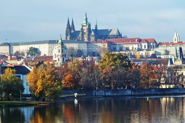 River Prague Castle — Stock Photo, Image