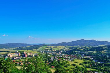 Slovakya 'daki Banska Stiavnica manzarası