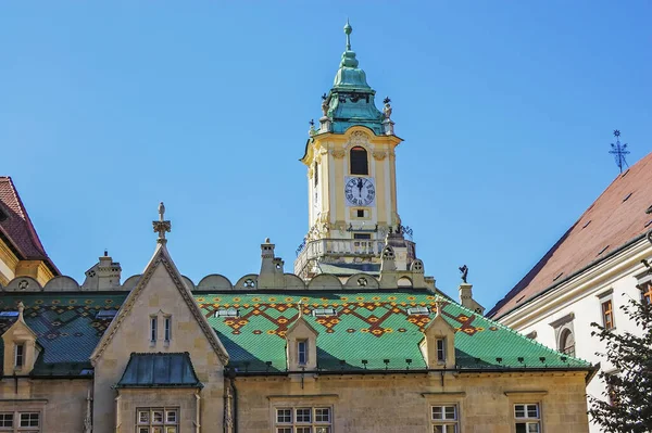 Bratislava Slovakya Daki Eski Belediye Binası Kilise — Stok fotoğraf