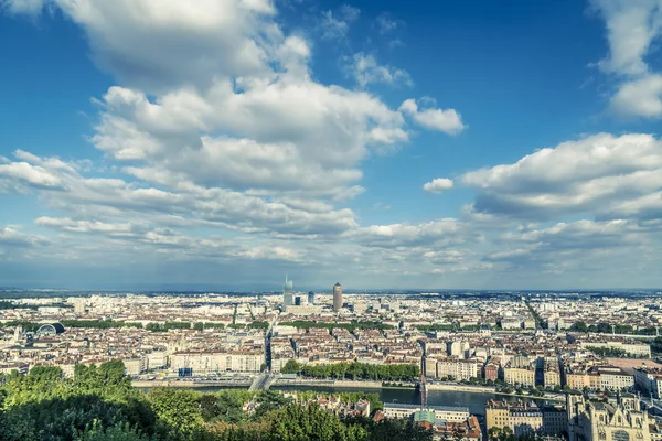 Aerial View Lyon France Europe — Stock Photo, Image