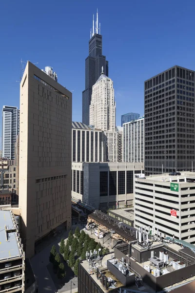 Verticale Weergave Van Gebouwen Chicago Verenigde Staten — Stockfoto