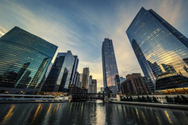 Chicago sabah ışık ile