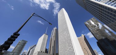 Chicago 'daki binalarla panoramik manzara