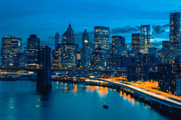 Skyline Der Innenstadt Von New York New York Usa — Stockfoto