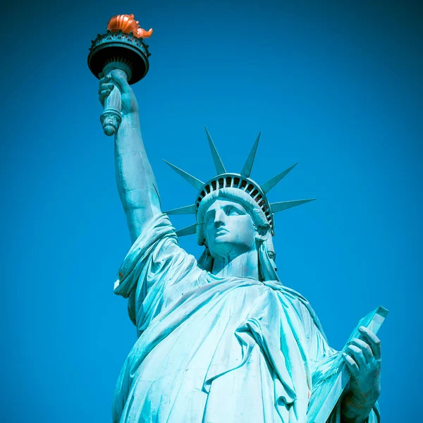 Famous Statue Liberty New York Special Photographic Processing — Stock Photo, Image